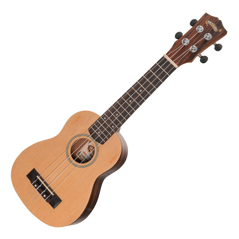 MSU-SZ40P-NST-Mojo 'SZ40 Series' Spruce Top and Rosewood Back & Sides Electric Soprano Ukulele (Natural Satin)-Living Music