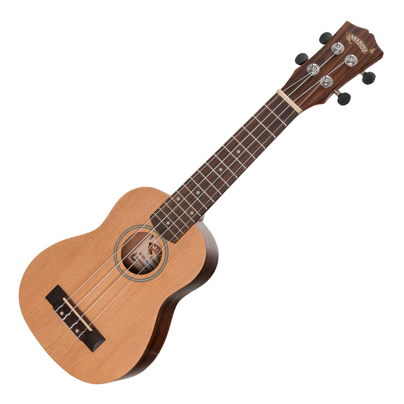 MSU-SZ40-NST-Mojo 'SZ40 Series' Spruce Top and Rosewood Back & Sides Soprano Ukulele (Natural Satin)-Living Music
