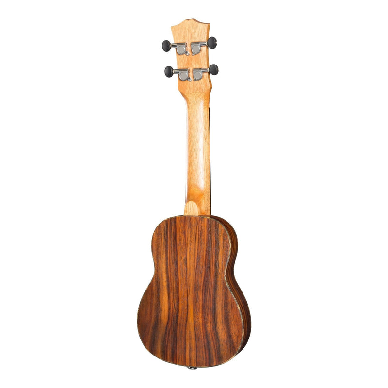 -Mojo 'T5 Series' All Rosewood Thinline Electric Soprano Ukulele (Natural Satin)-Living Music