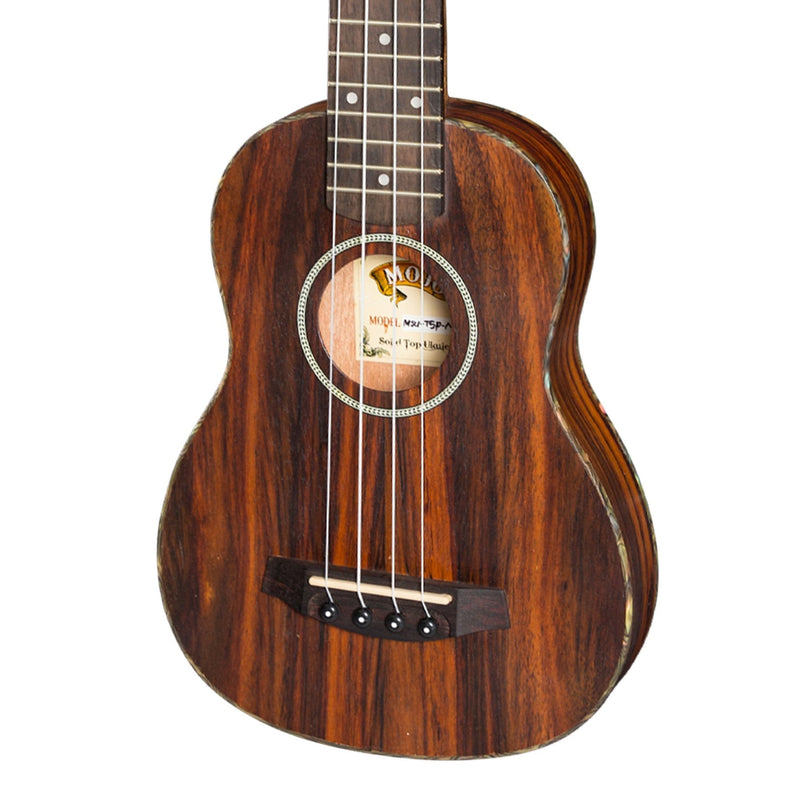 MSU-T5P-NST-Mojo 'T5 Series' All Rosewood Thinline Electric Soprano Ukulele (Natural Satin)-Living Music