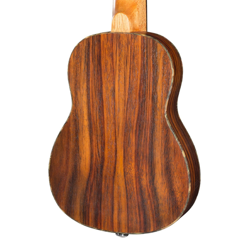 -Mojo 'T5 Series' All Rosewood Thinline Electric Soprano Ukulele (Natural Satin)-Living Music