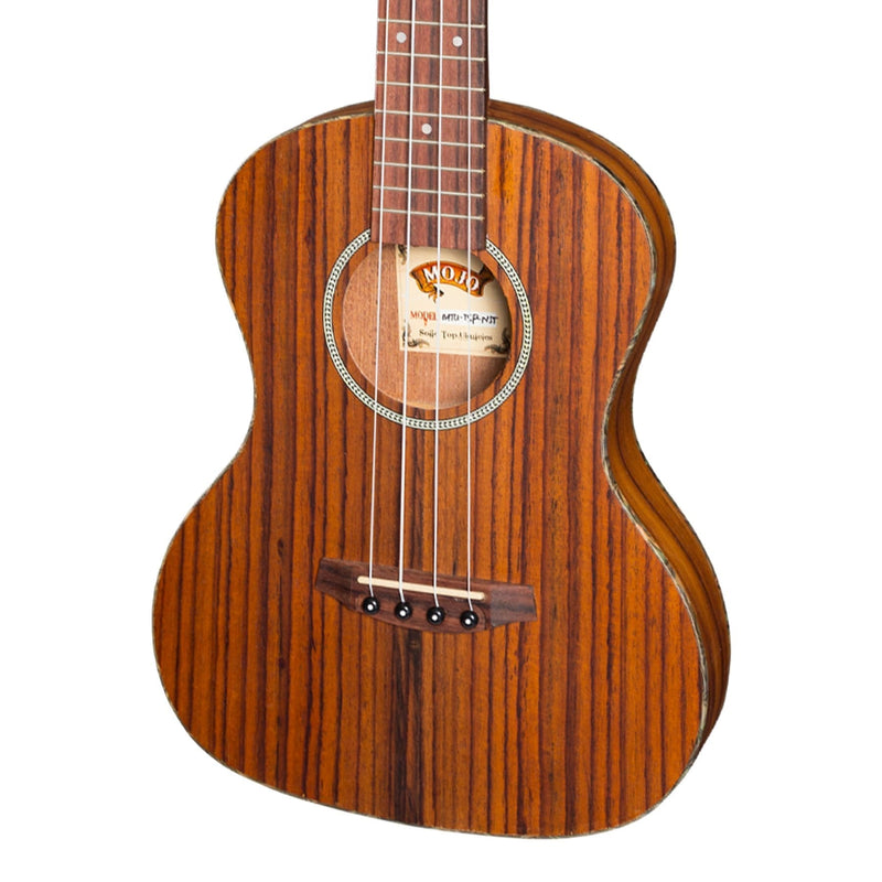 MTU-T5P-NST-Mojo 'T5 Series' All Rosewood Thinline Electric Tenor Ukulele (Natural Satin)-Living Music