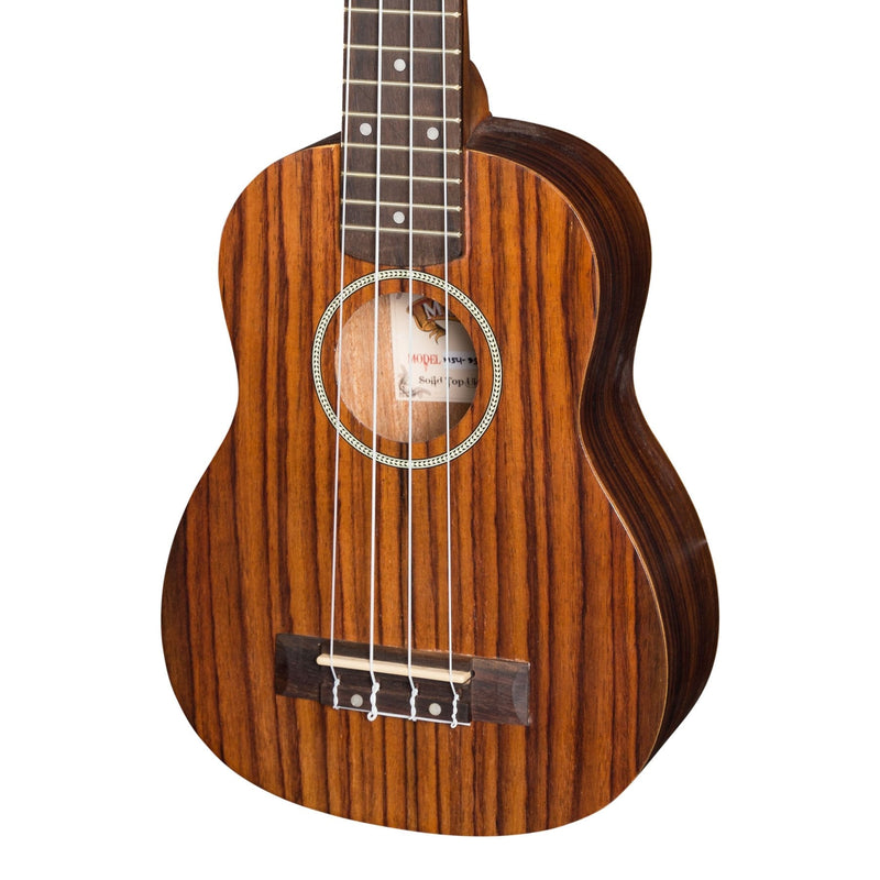 -Mojo 'Z40 Series' All Rosewood Electric Soprano Ukulele (Natural Satin)-Living Music
