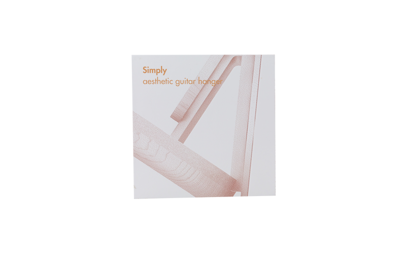 -Monday Simply Aesthetic Guitar Hanger (Fluid White)-Living Music