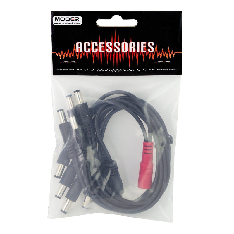MEP-PDC-10S-Mooer 10-Plug DC Daisy Chain Pedal Power Cable (Straight Plugs)-Living Music