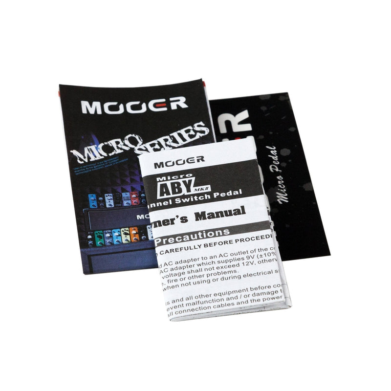 -Mooer ABY Channel Switching Micro Guitar Effects Pedal-Living Music