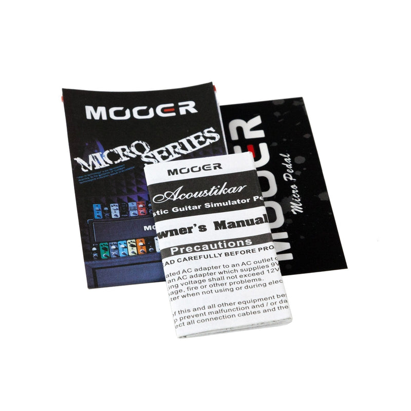 MEP-AC-Mooer 'Acoustikar' Acoustic Guitar Simulator Micro Guitar Effects Pedal-Living Music