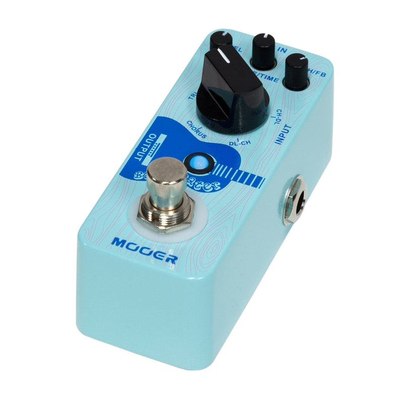 MEP-BW-Mooer 'Baby Water' Acoustic Chorus & Delay Micro Guitar Effects Pedal-Living Music