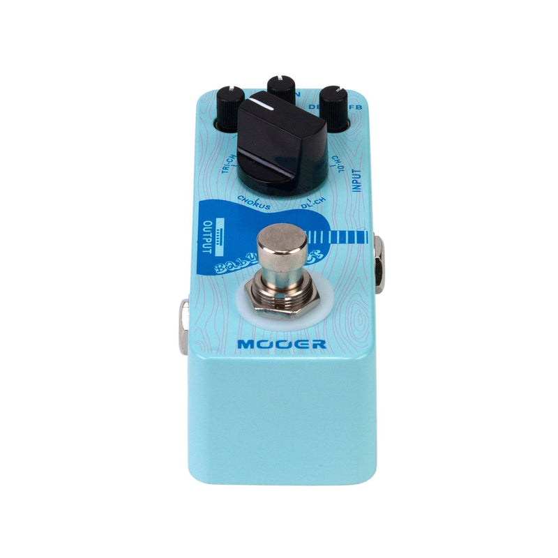 MEP-BW-Mooer 'Baby Water' Acoustic Chorus & Delay Micro Guitar Effects Pedal-Living Music