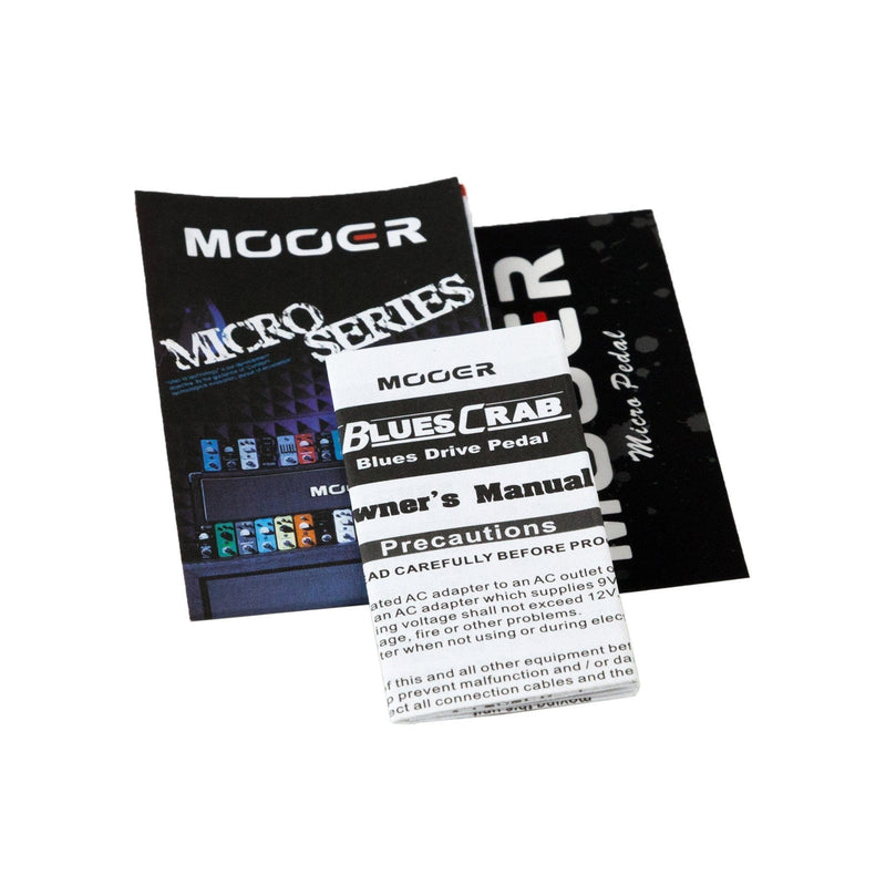 -Mooer 'Blues Crab' Classic Blues Overdrive Micro Guitar Effects Pedal-Living Music