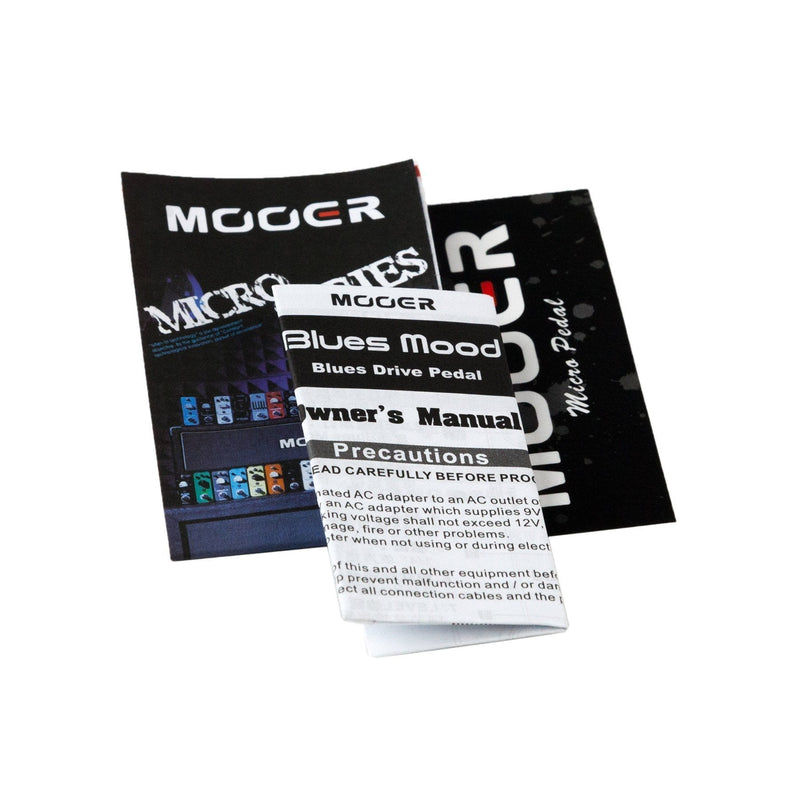 MEP-BM-Mooer 'Blues Mood' Classic Blues Overdrive Micro Bass Guitar Effects Pedal-Living Music