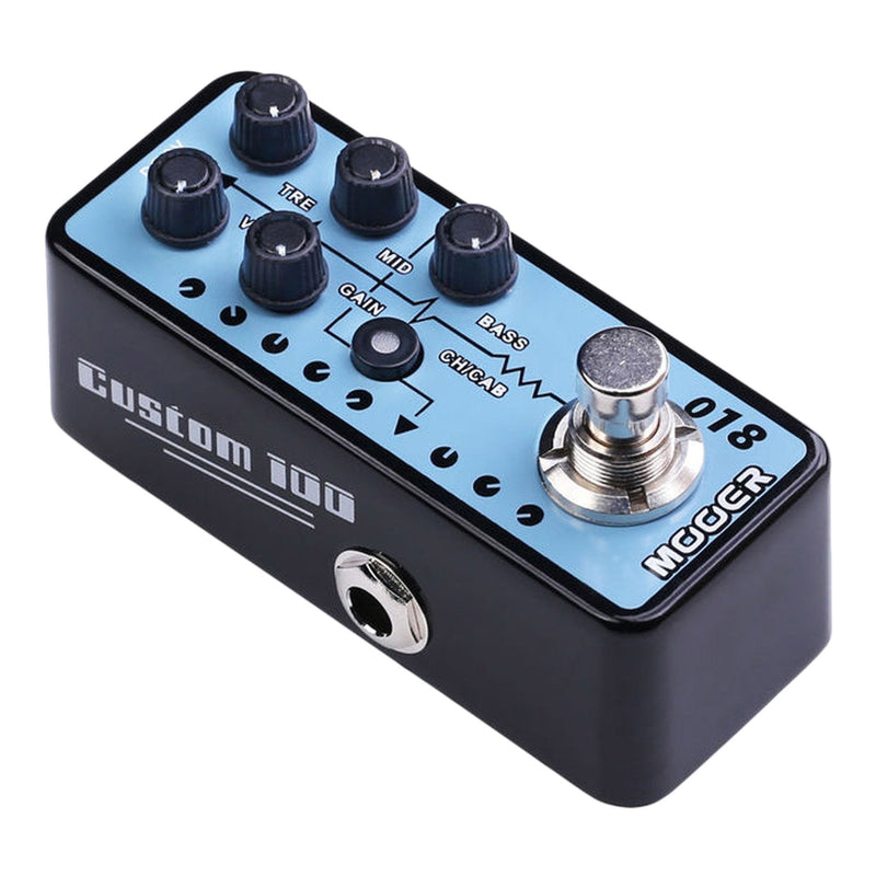 -Mooer 'Custom 100 018' Digital Micro Preamp Guitar Effects Pedal-Living Music