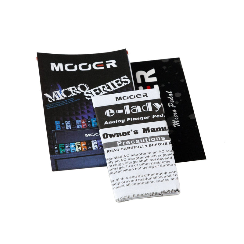 -Mooer 'Electric Lady' Analogue Flanger Micro Guitar Effects Pedal-Living Music