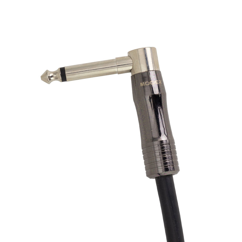 -Mooer Guitar Cable Angled Jack to Angled Jack (12ft)-Living Music