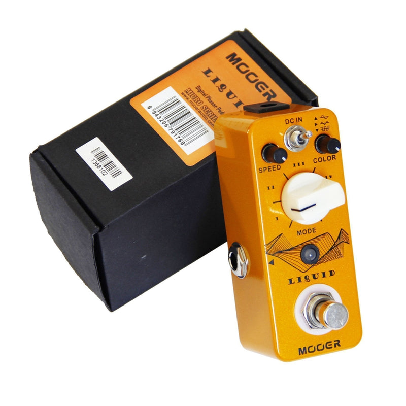 -Mooer 'Liquid' Digital Phaser Guitar Effects Pedal-Living Music