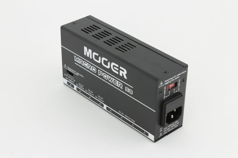 MEP-MACS8-Mooer 'Macro Power' 8-Port Effects Pedal Power Supply-Living Music