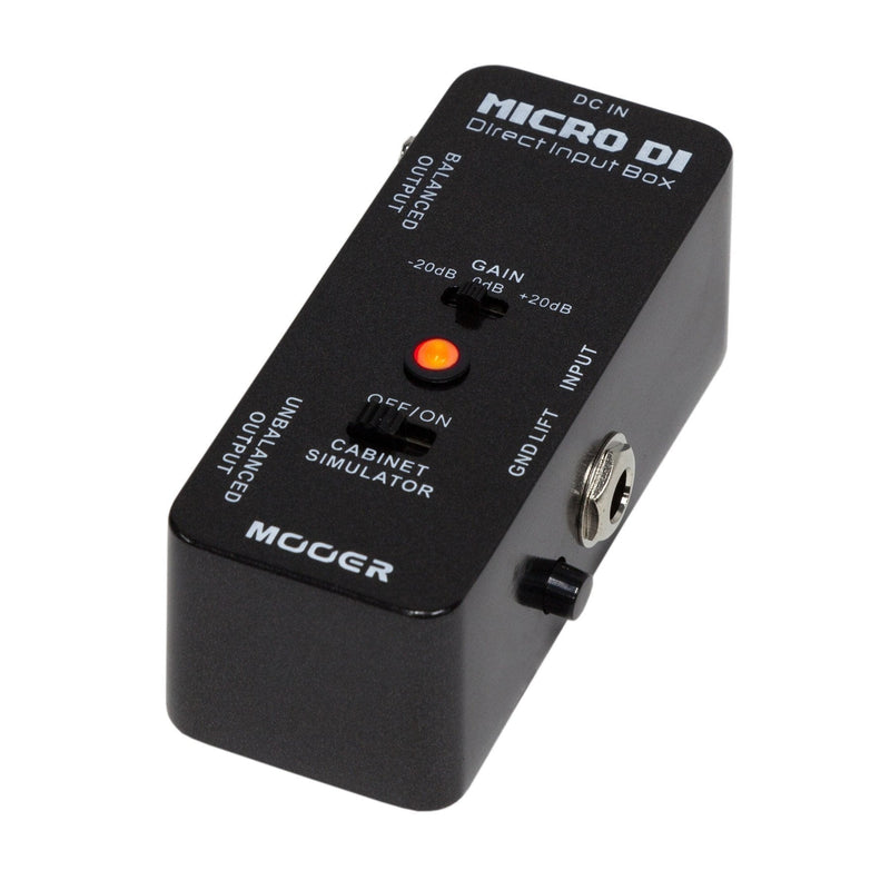 MEP-DI-Mooer 'Micro DI' Smart Direct Input Box Micro Guitar Effects Pedal-Living Music