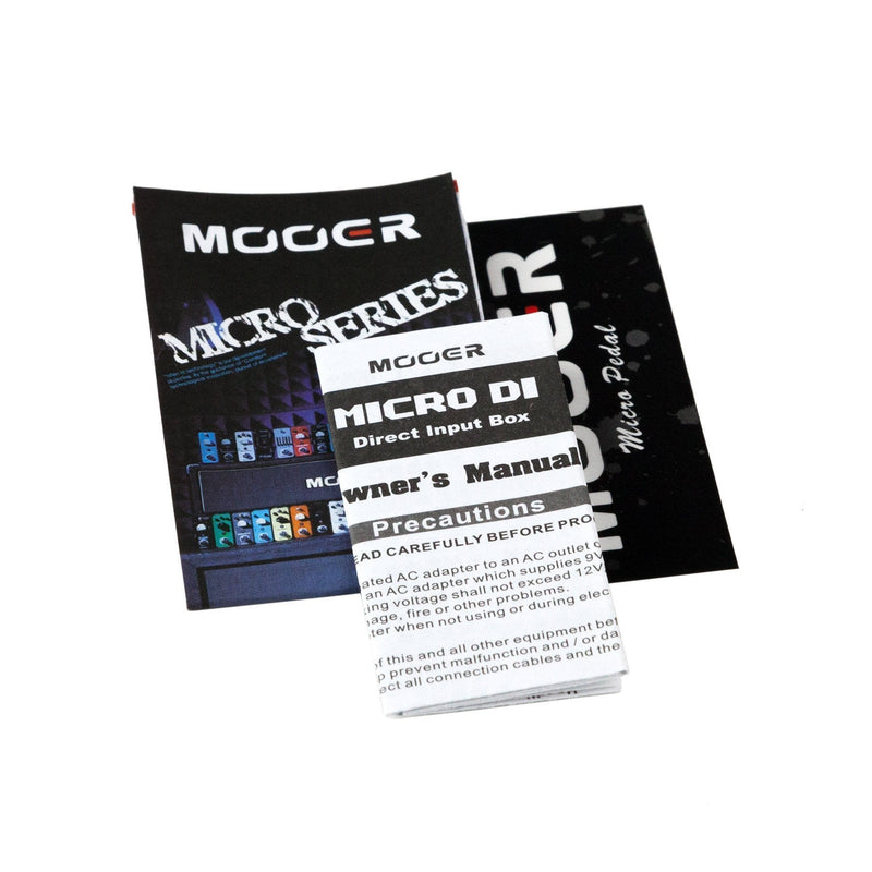 -Mooer 'Micro DI' Smart Direct Input Box Micro Guitar Effects Pedal-Living Music