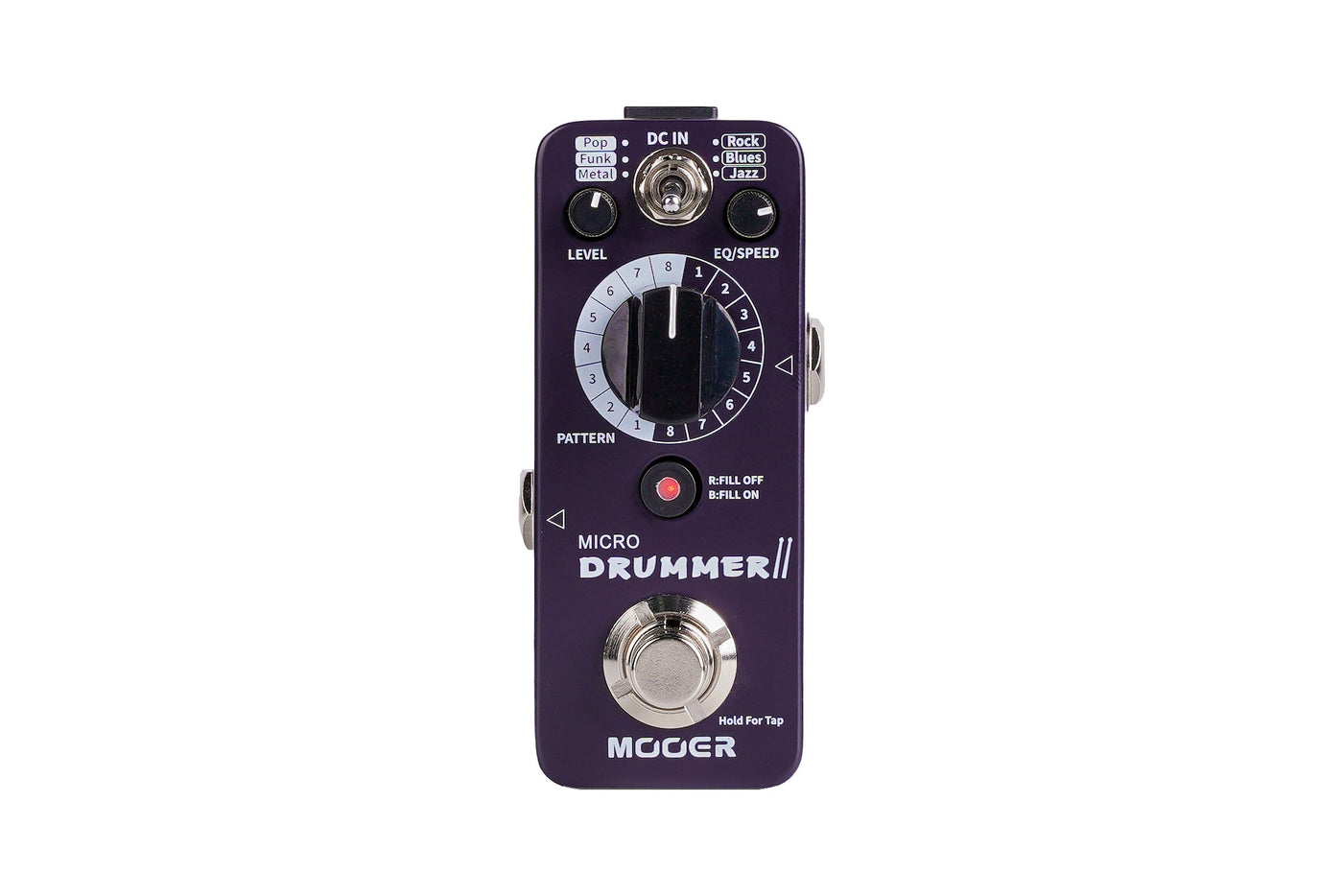 drumcomputer pedal Mooer 'Micro Drummer MKII' Mini Drum Machine Effects Pedal – Living Music