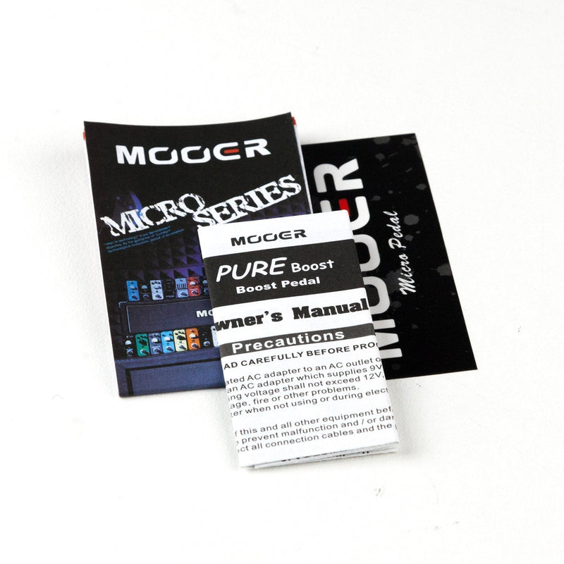-Mooer 'Pure Boost' Clean Boost Micro Guitar Effects Pedal-Living Music