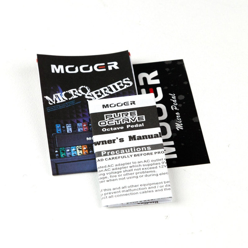 -Mooer 'Pure Octave' Polyphonic Octave Micro Guitar Effects Pedal-Living Music