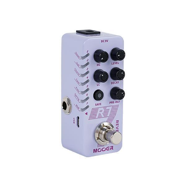 -Mooer 'R7' Digital Reverb Micro Guitar Effects Pedal-Living Music