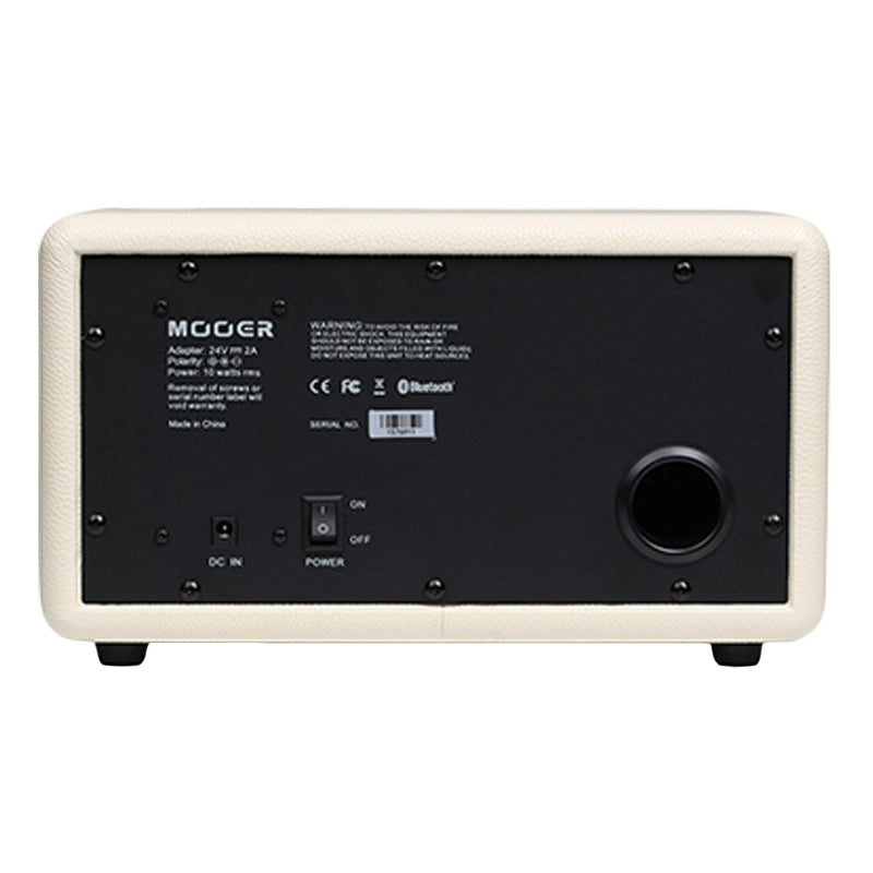 -Mooer 'SilverEye 10' 2x16 Watt Stereo HiFi Speaker and Desktop Instrument Amplifier-Living Music