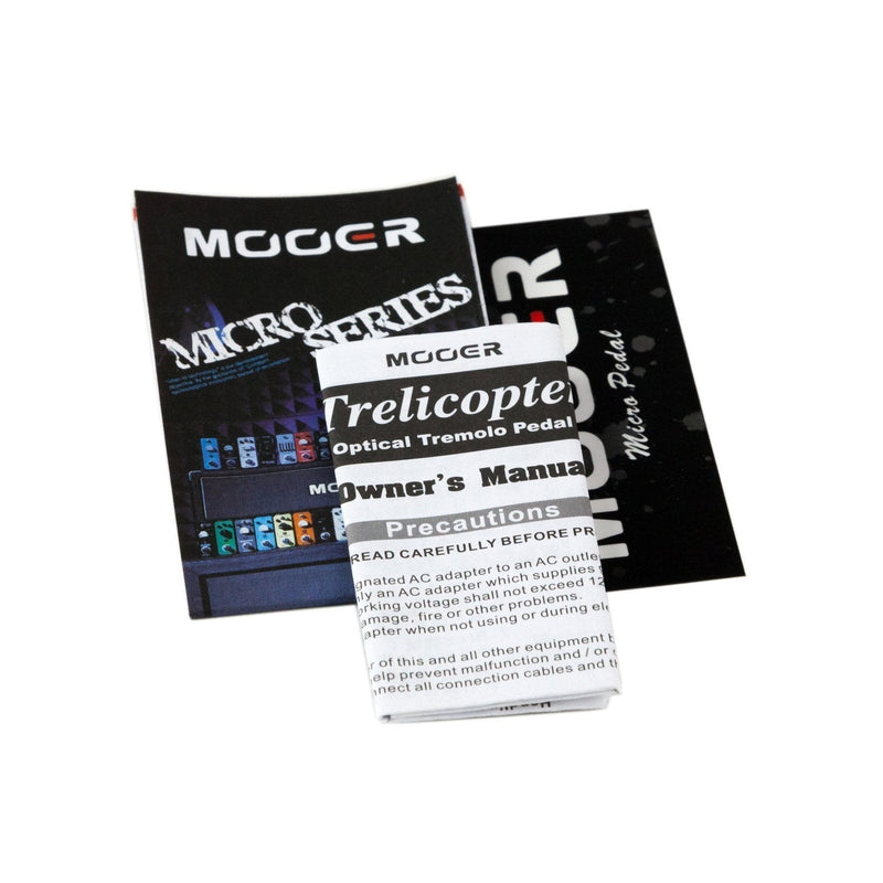 -Mooer Trelicopter Optical Tremolo Micro Guitar Effects Pedal-Living Music
