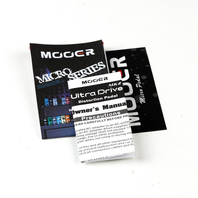 -Mooer Ultra Drive MKII Classic Rock Distortion Micro Guitar Effects Pedal-Living Music