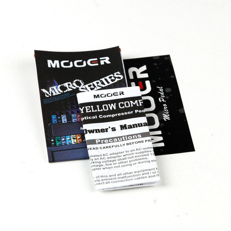-Mooer Yellow Comp Compressor Micro Guitar Effects Pedal-Living Music