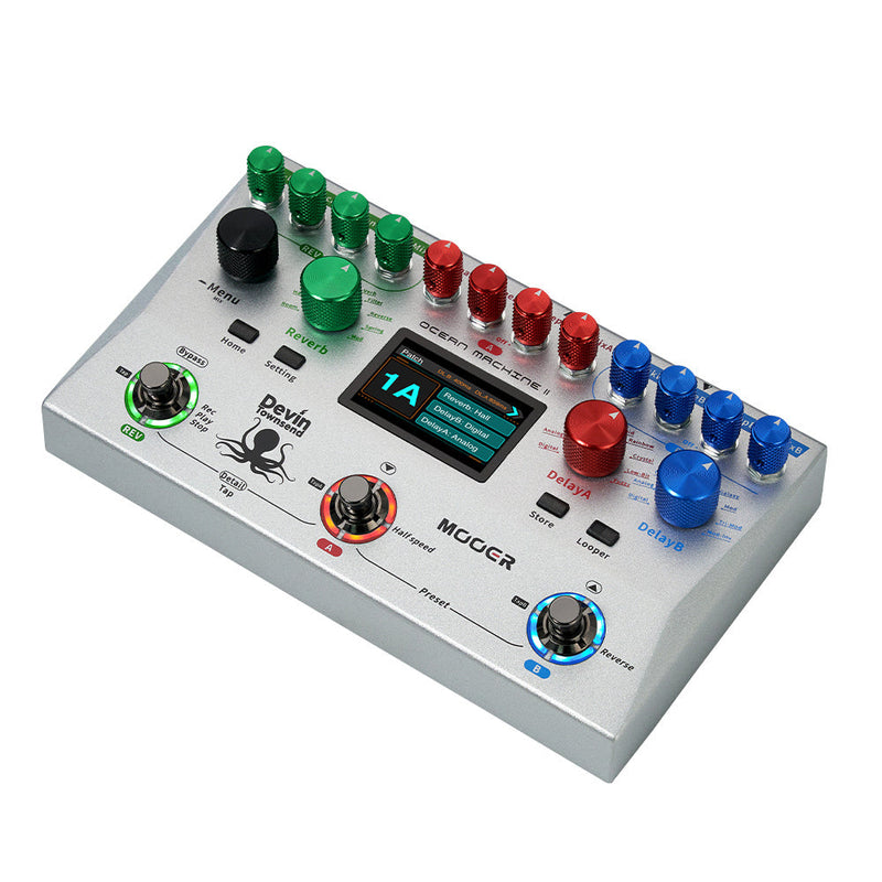-Mooer Ocean Machine II Delay Reverb & Looper Effects Processor-Living Music