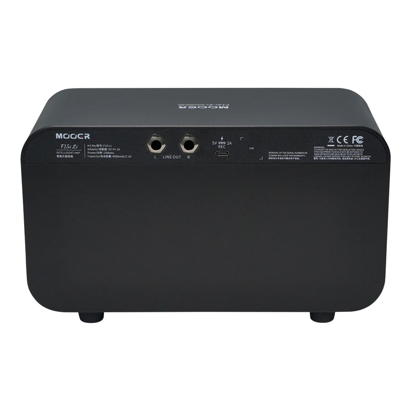 -Mooer F15i Li Intelligent Amp Rechargeable Guitar Combo Amplifier (Black)-Living Music