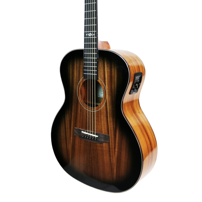 -Ranch 'Series 49' Left Handed Auditorium Acoustic-Electric Guitar (Blackburst Gloss)-Living Music