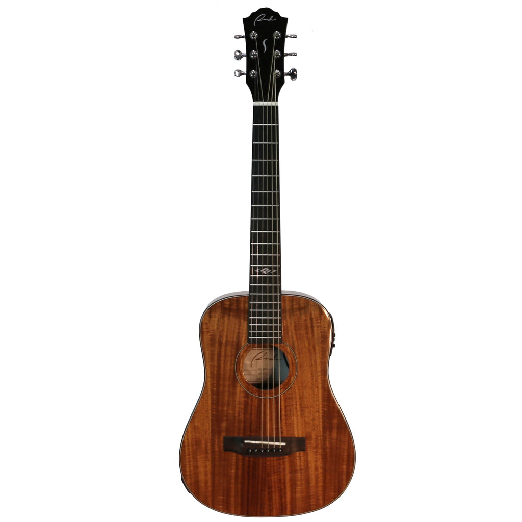 -Ranch 'Series 48' Left Handed Babe Traveller Acoustic-Electric Guitar (Natural Gloss)-Living Music