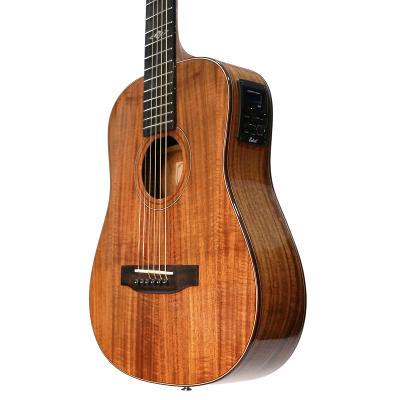 -Ranch 'Series 48' Left Handed Babe Traveller Acoustic-Electric Guitar (Natural Gloss)-Living Music