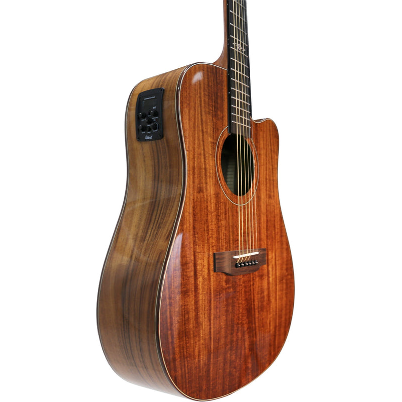 -Ranch 'Series 48' Dreadnought Cutaway Acoustic-Electric Guitar (Natural Gloss)-Living Music