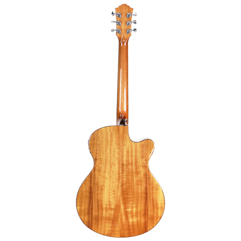 -Ranch 'Series 49' Left Handed Folk Cutaway Acoustic-Electric Guitar (Blackburst Gloss)-Living Music