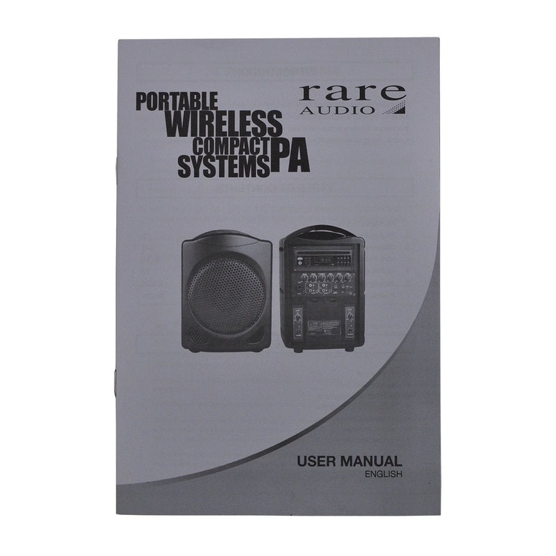 -Rare Audio 80 Watt Rechargeable PA System-Living Music