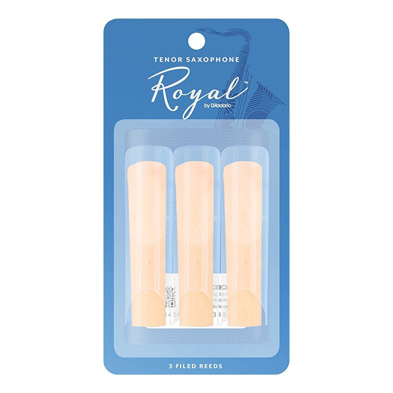 RKB0315-Rico Royal 3 Pack Tenor Saxophone Reeds (Size 1.5)-Living Music