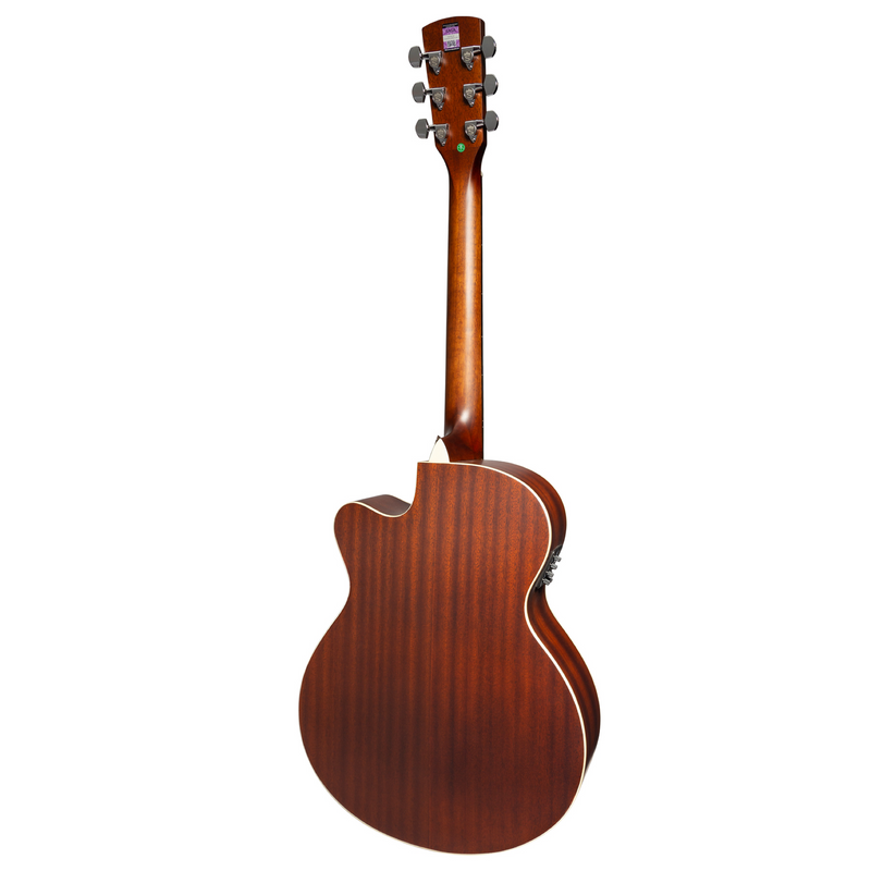 -Saga '700 Series' Engelmann Spruce Folk Acoustic-Electric Cutaway Guitar (Retro)-Living Music