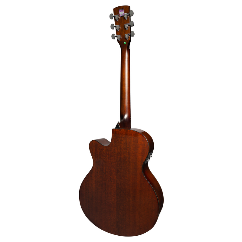 -Saga SA830 Solid Top Acoustic-Electric Guitar (Retro)-Living Music