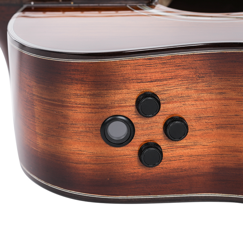 -Saga K1GCNE Solid Koa Wood Acoustic-Electric Guitar (Natural)-Living Music