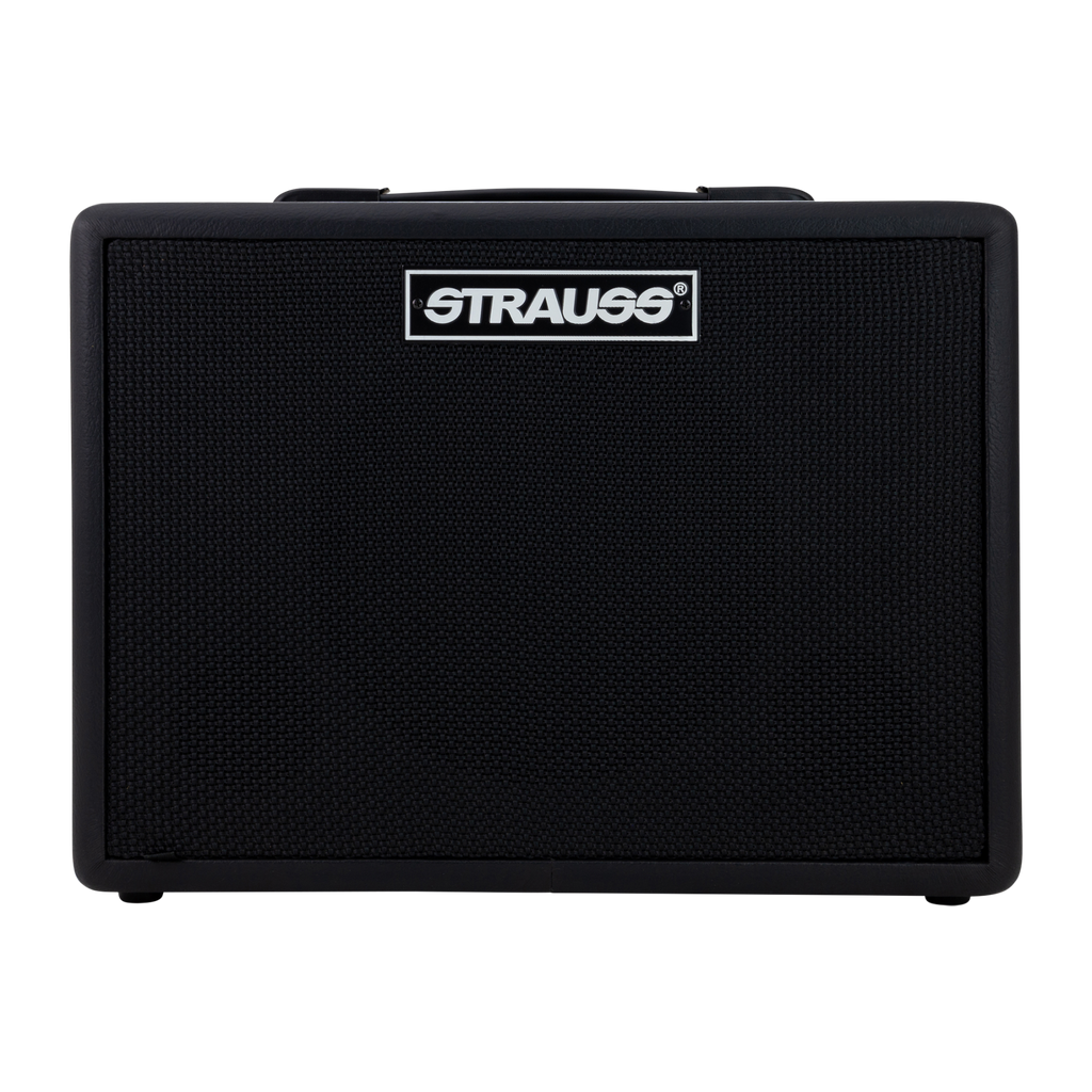 -Strauss BN15 15 Watt Vintage Bass Combo Amplifier (Black)-Living Music