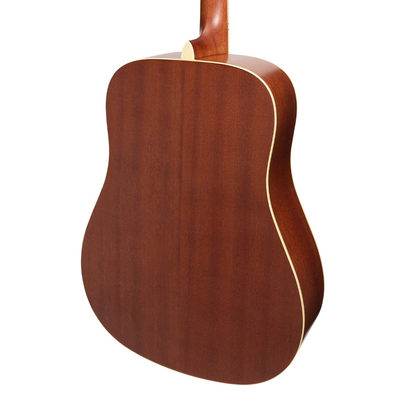-Saga '700 Series' Solid Spruce Top Acoustic Dreadnought Guitar (Natural Satin)-Living Music