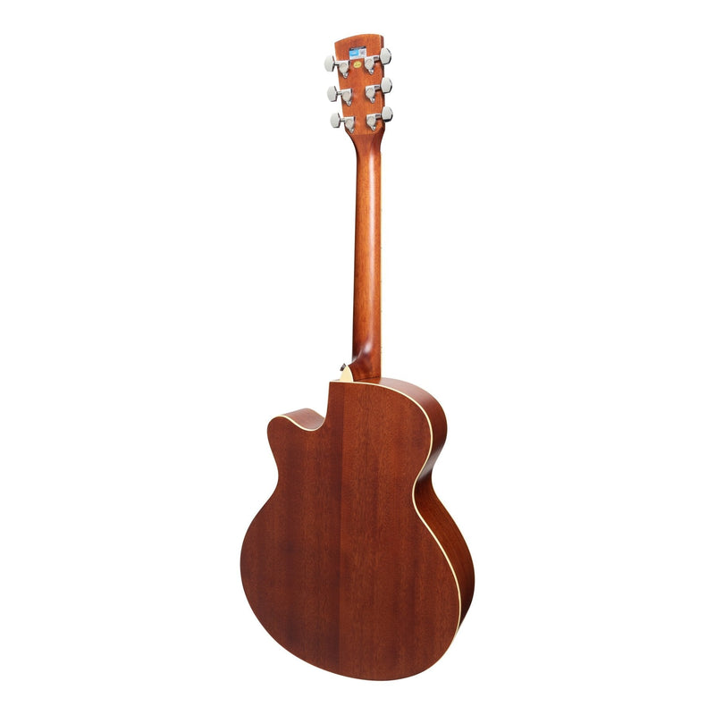 SA700C-Saga '700 Series' Solid Spruce Top Acoustic-Electric Small-Body Cutaway Guitar (Natural Satin)-Living Music
