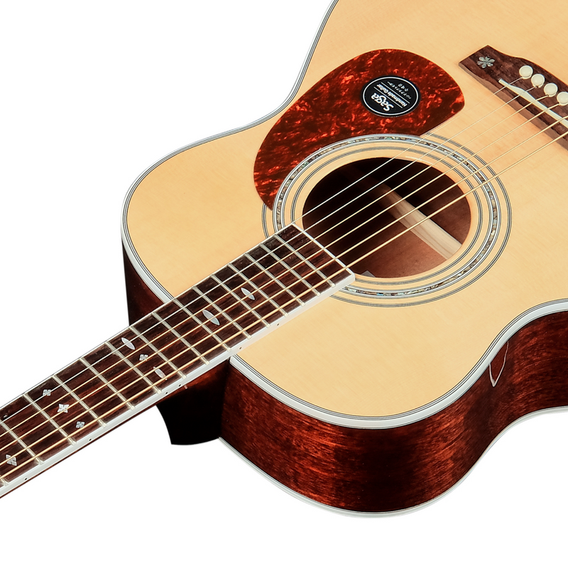 -Saga A1 Mini All Solid Acoustic Guitar (Natural)-Living Music