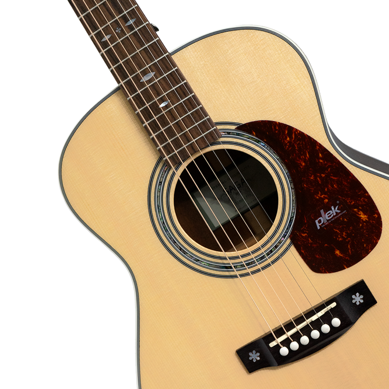 -Saga A1 Mini All Solid Acoustic Guitar (Natural)-Living Music