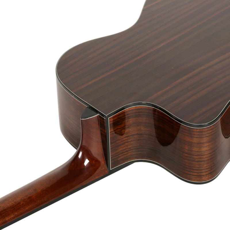 -Saga G200C Solid Top Folk Cutaway Acoustic-Electric Guitar (Natural)-Living Music