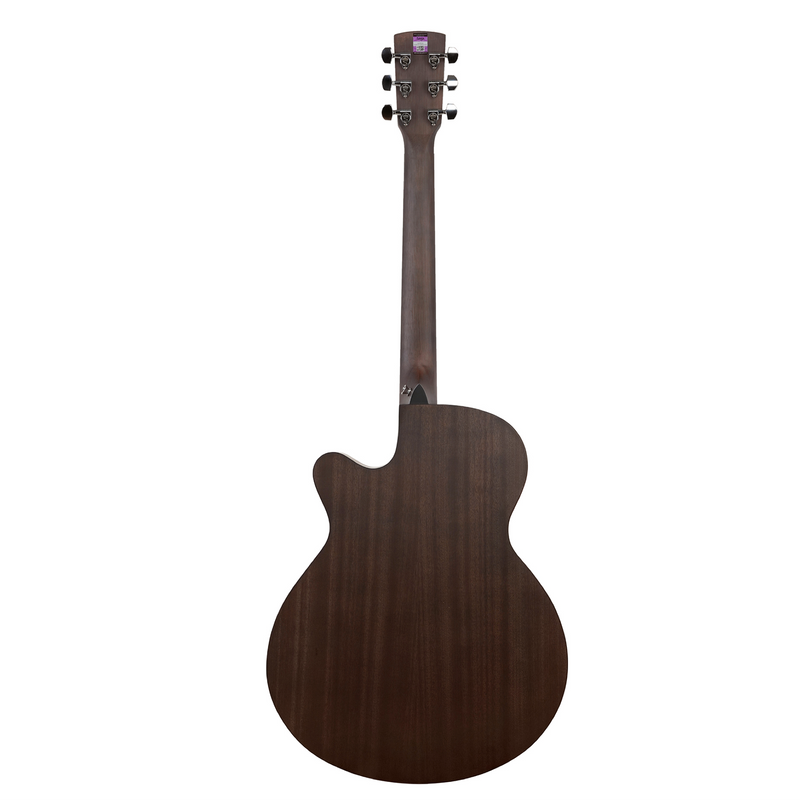 -Saga '600 Series' Spruce Top Folk Acoustic-Electric Cutaway Guitar (Natural)-Living Music