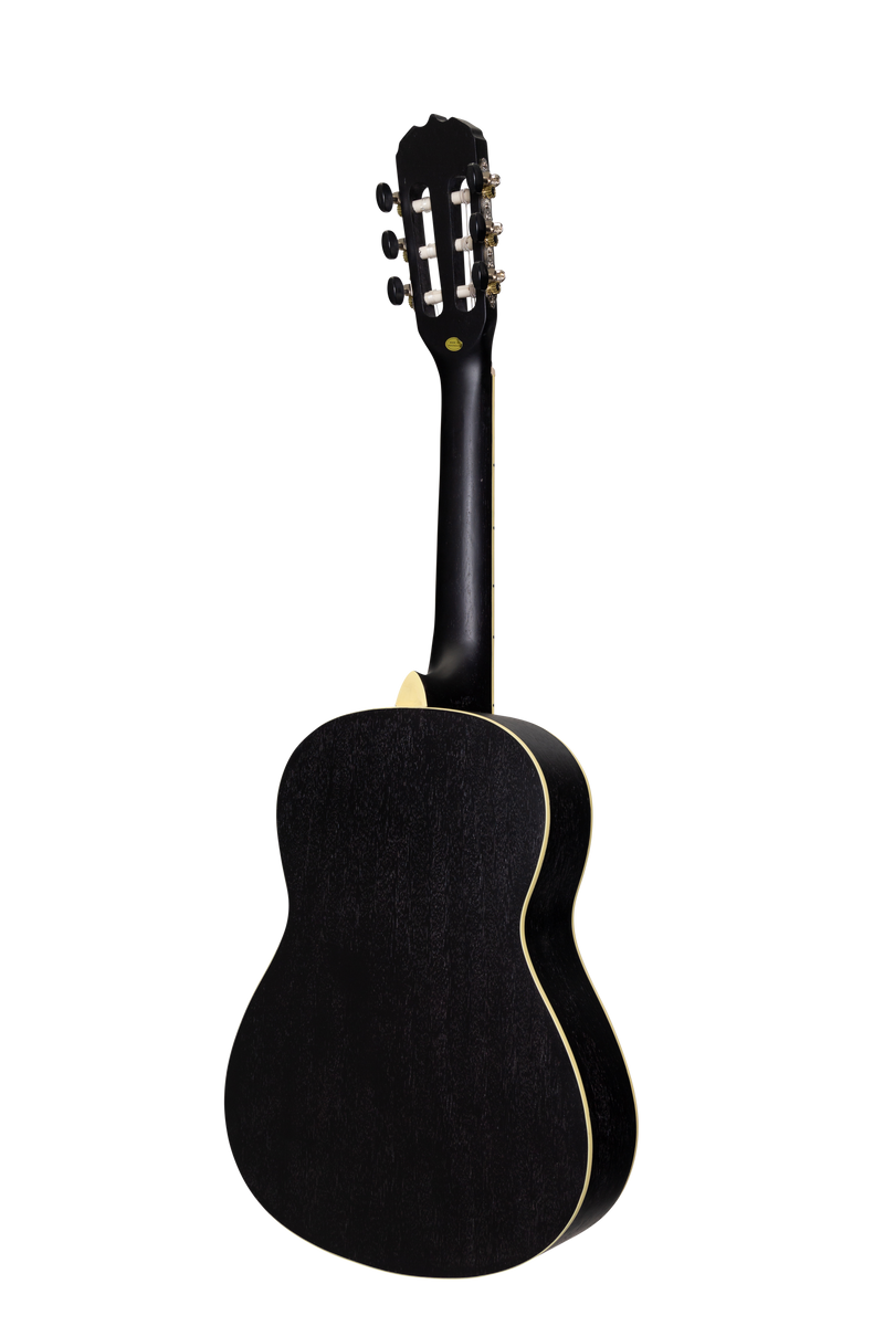 SP-C34-BLK-Sanchez 1/2 Size Student Classical Guitar Pack (Black)-Living Music